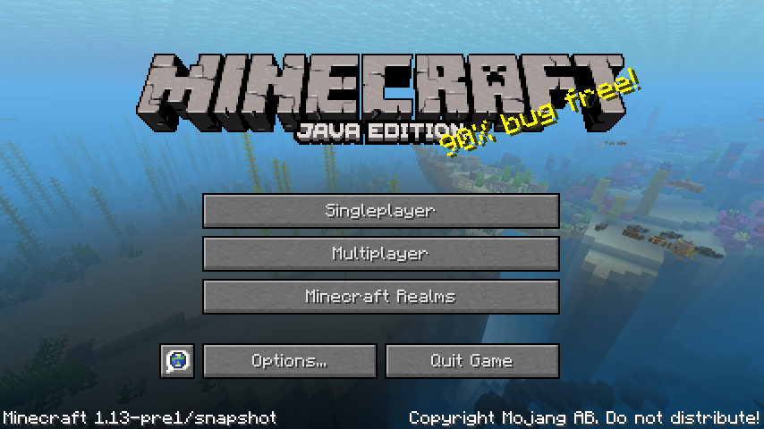 Java Edition 1 13 Pre1 Minecraft Wiki