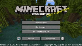 Java Edition 1.19.1 Pre-release 2