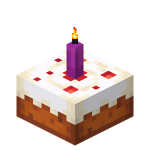 Magenta Candle Cake (lit).png
