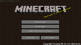 Java Edition Beta 1 6 3 Minecraft Wiki Fandom