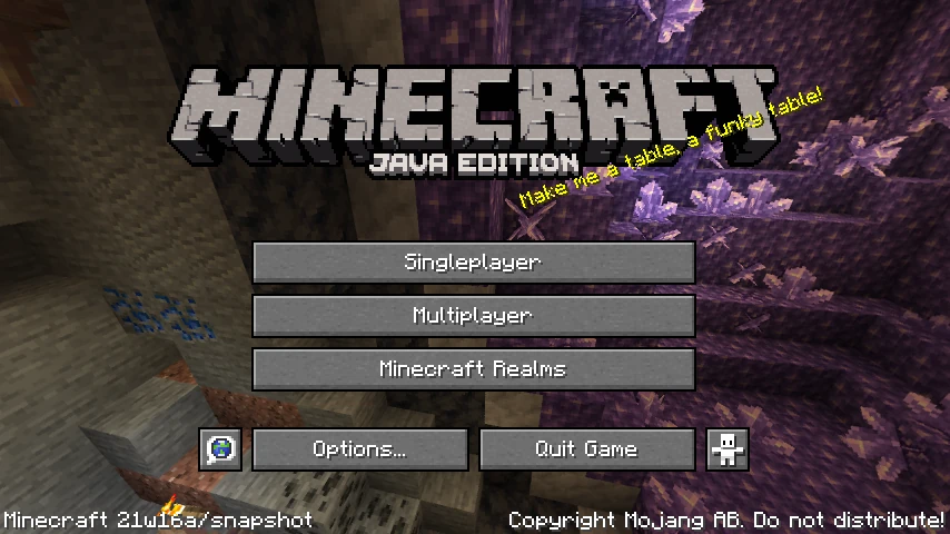 Java Edition 21w16a Minecraft Wiki