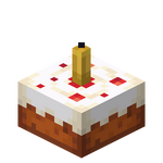 Gâteau de bougie jaune