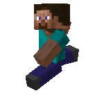 Old human mob walking animation