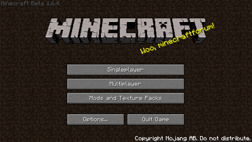 Java Edition Beta 1 6 4 Minecraft Wiki