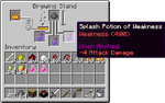 Splash Potion Weakness