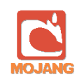 Mojang logo splash image used in Minecraft (Java Edition) from Beta 1.3 and removed in Beta 1.8.