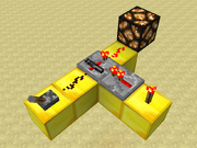 Redstone repeater as circuit component