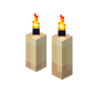 Two Candles (lit)