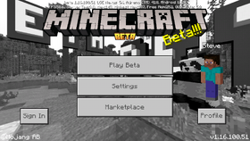 Bedrock Edition Beta 1 16 100 51 Minecraft Wiki