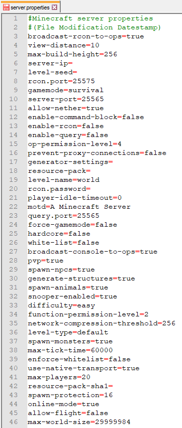 Server Properties Minecraft Wiki