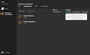 チュートリアル スナップショットのインストール方法 Minecraft Wiki チュートリアル スナップショットのインストール方法 Minecraft Wiki