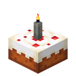 Hellgrauer Kerzenkuchen (beleuchtet)