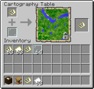 Cartography table UI lock