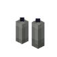 Two Light Gray Candles