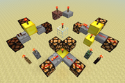 Redstone torch as power source