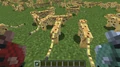 Dinnerbone が二刀流で2種類の魚を持っている。