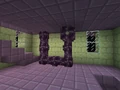 A chorus tree generated inside of a room.