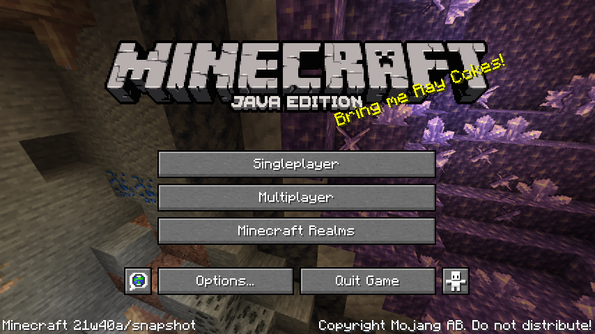 Java Edition 21w40a Minecraft Wiki