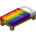 Minecraft Earth]]に登場するrainbow bed。