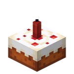 Gâteau de bougie rouge