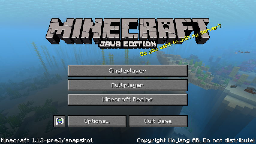 Java Edition 1 13 Pre2 Minecraft Wiki