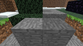 A comparison between a normal stone block, and a stone block with a block 36 on it.