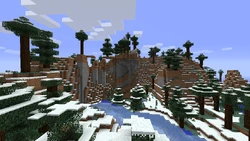 Snowy Taiga Mountains