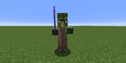 Zombie Villager with Encharted Wep