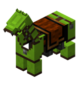 Lime Leather Horse Armor