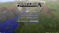 Minecraft Realms 버튼이 있는 메뉴 화면.