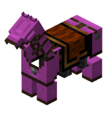 Magenta Leather Horse Armor