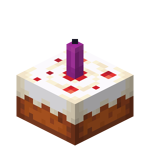 Cake with Magenta Candle JE1
