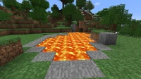 Een zeldzamer lavameer na de Beta 1.2.6 update. Rond de Beta 1.2 update komen deze meer voor dan voor de update.