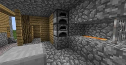 Natuurlijk gegenereerde ovens in een dorpje.