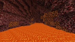 Het magmablok in de Nether.