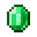 An image of the emerald item, the currency used for trading.