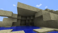 Een 'zanddak'. Is ook een glitch.