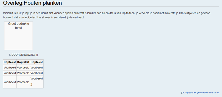 Houten plankenoverleg