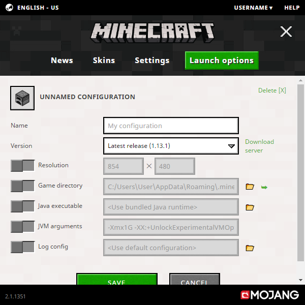 Minecraft launcher - Minecraft Wiki