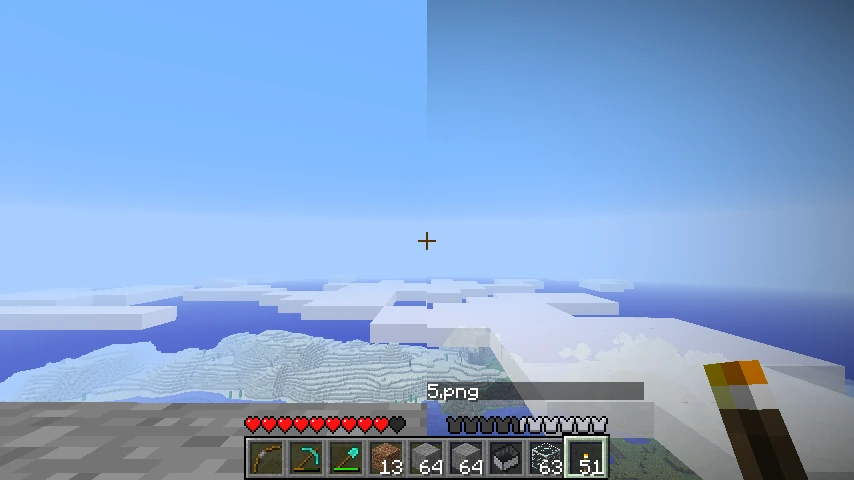 Darkening at the top layer