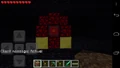 Shortly after activation; large obsidian 'Nether Spire' is formed