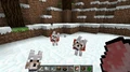 Een familie van honden en katten in een Tundra.