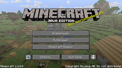 Menuscherm - Minecraft Wiki