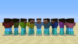 Harnashouders in verschillende posities met verschillende kleuren leren harnas.