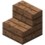 Oerwoudhouten trap