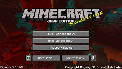 Menu Główne Nether Update
