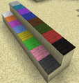Wszystkie barwy dywanów dostępne w grze