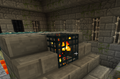 Spawner rybika cukrowego i portal do Enderu.