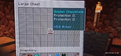 Przykład zbroi z dwoma zaklęciami tego samego typu w Xbox 360 Edition