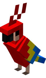 Czerwono-niebieska papuga